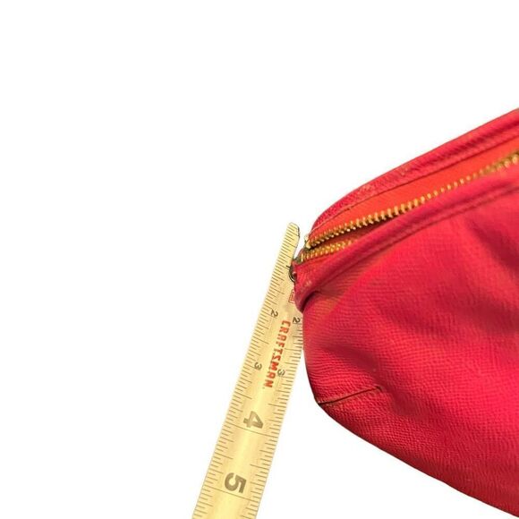 COACH Prince Fuchsia Pink Leather Small Women’s Bag no shoulder strap hand bag - Picture 12 of 13